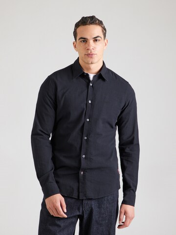Regular fit Camicia business 'Hanson' di JOOP! Jeans in nero: frontale
