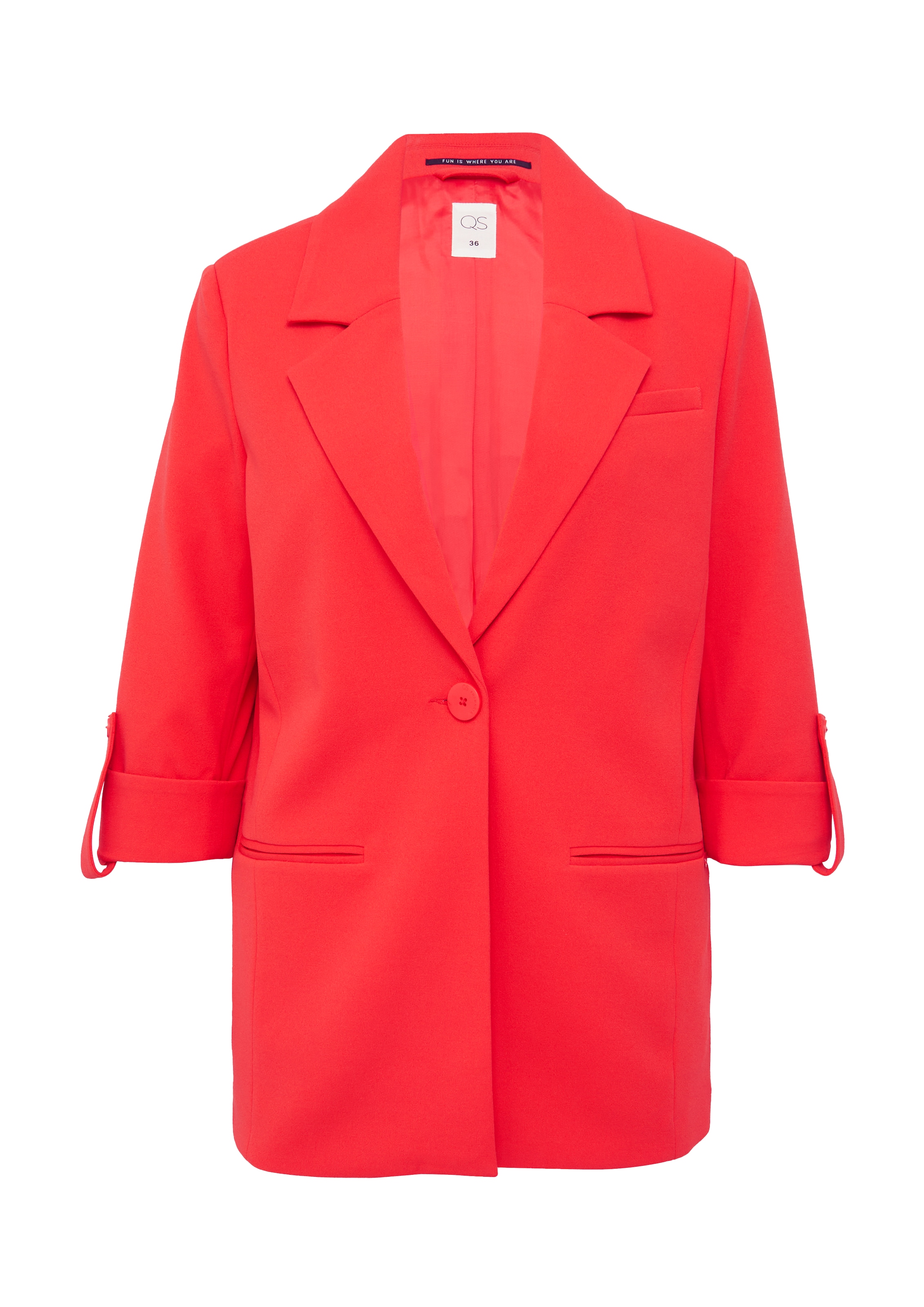 Blazer QS en rouge : devant