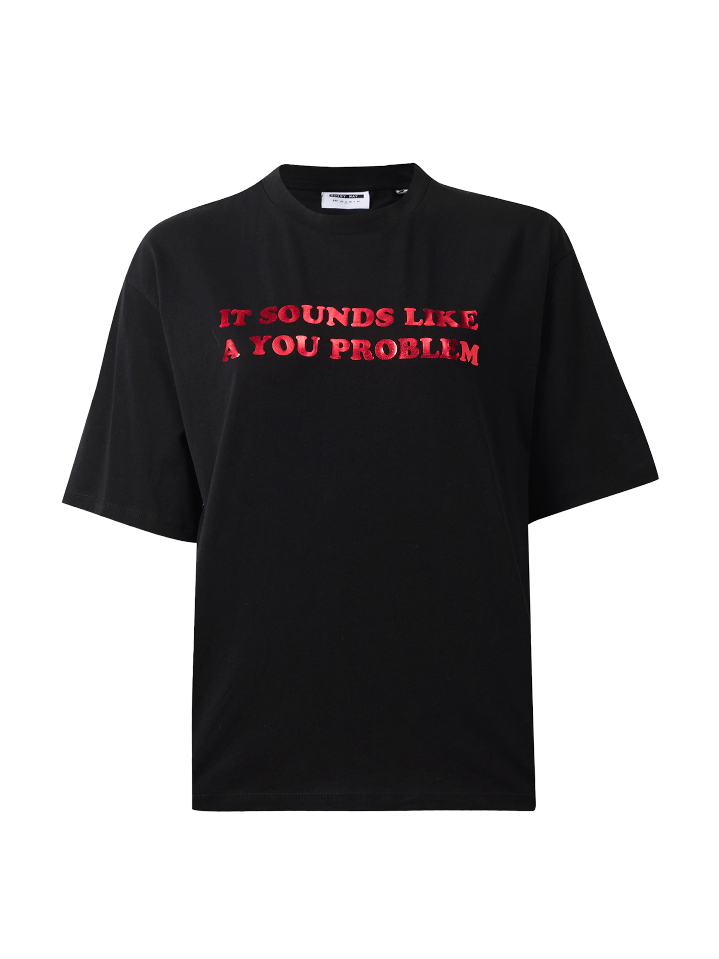 juoda Noisy may Marškinėliai 'NMKARLA': priekis