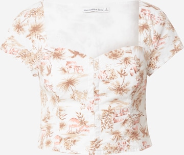 Abercrombie & Fitch Bluse in Weiß: predná strana