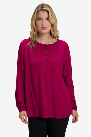 Ulla Popken Blouse in Rood: voorkant