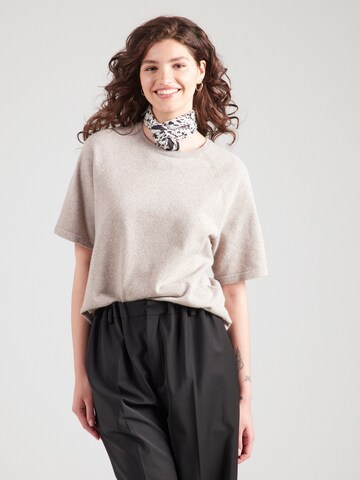 PIECES Pullover 'PCBREE' in Beige: Vorderseite