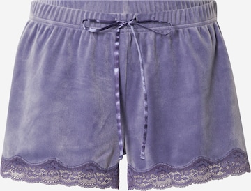 Pantaloncini da pigiama di Hunkemöller in lilla: frontale