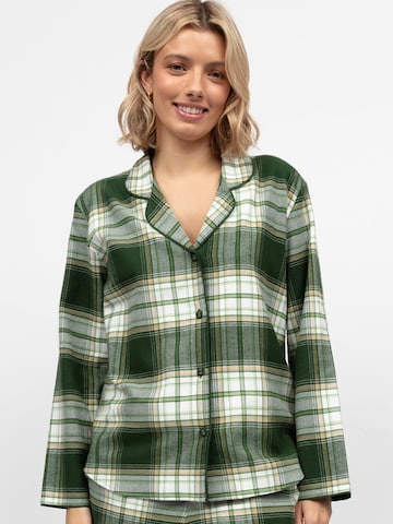 Cyberjammies Pajama shirt 'Fern' in Green: front