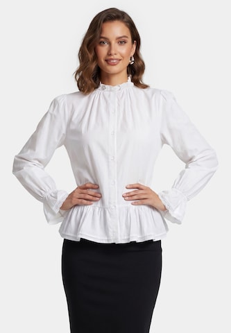 faina - Blusa en blanco: frente