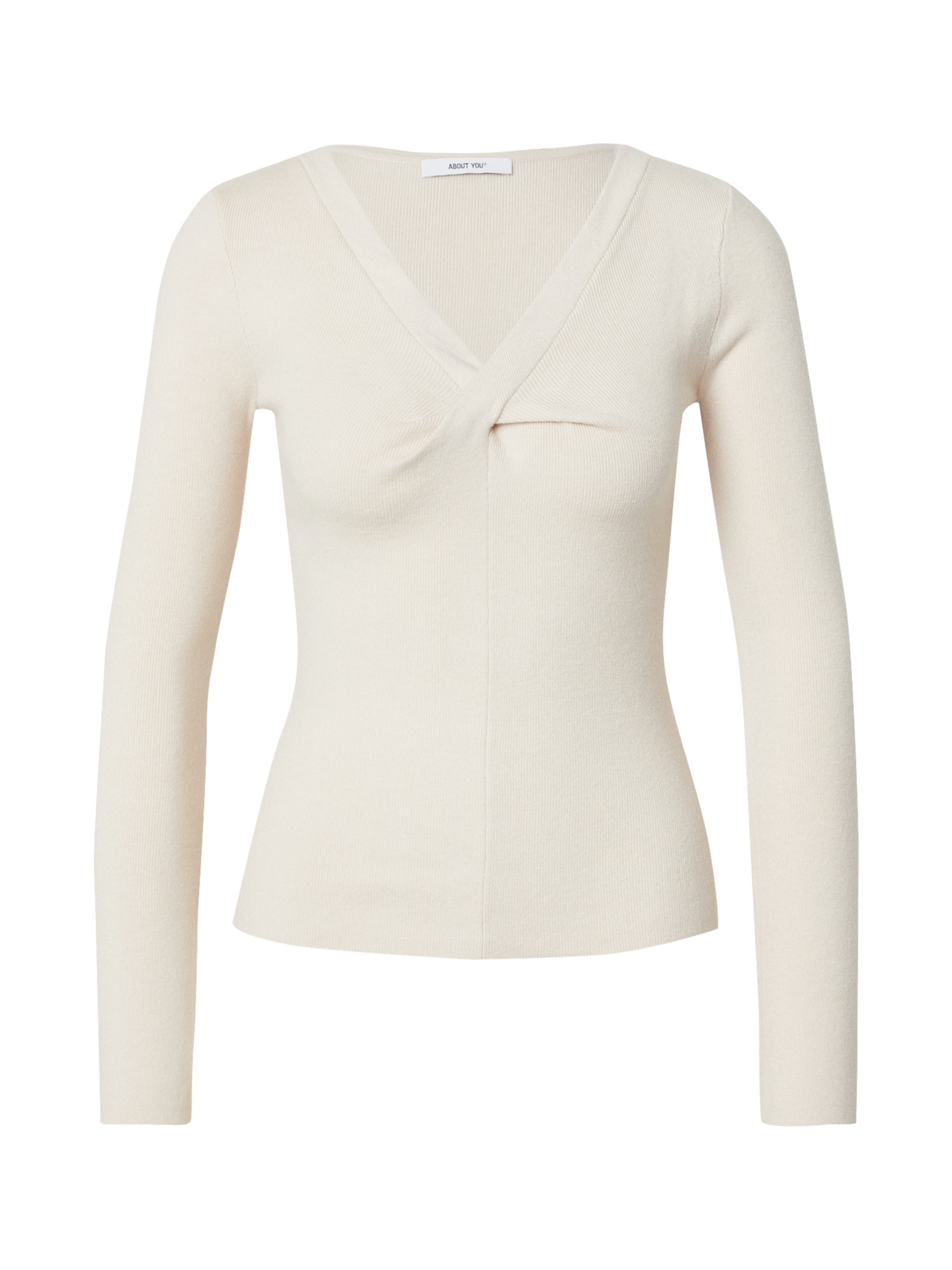 smėlio ABOUT YOU Megztinis 'Lucky': priekis