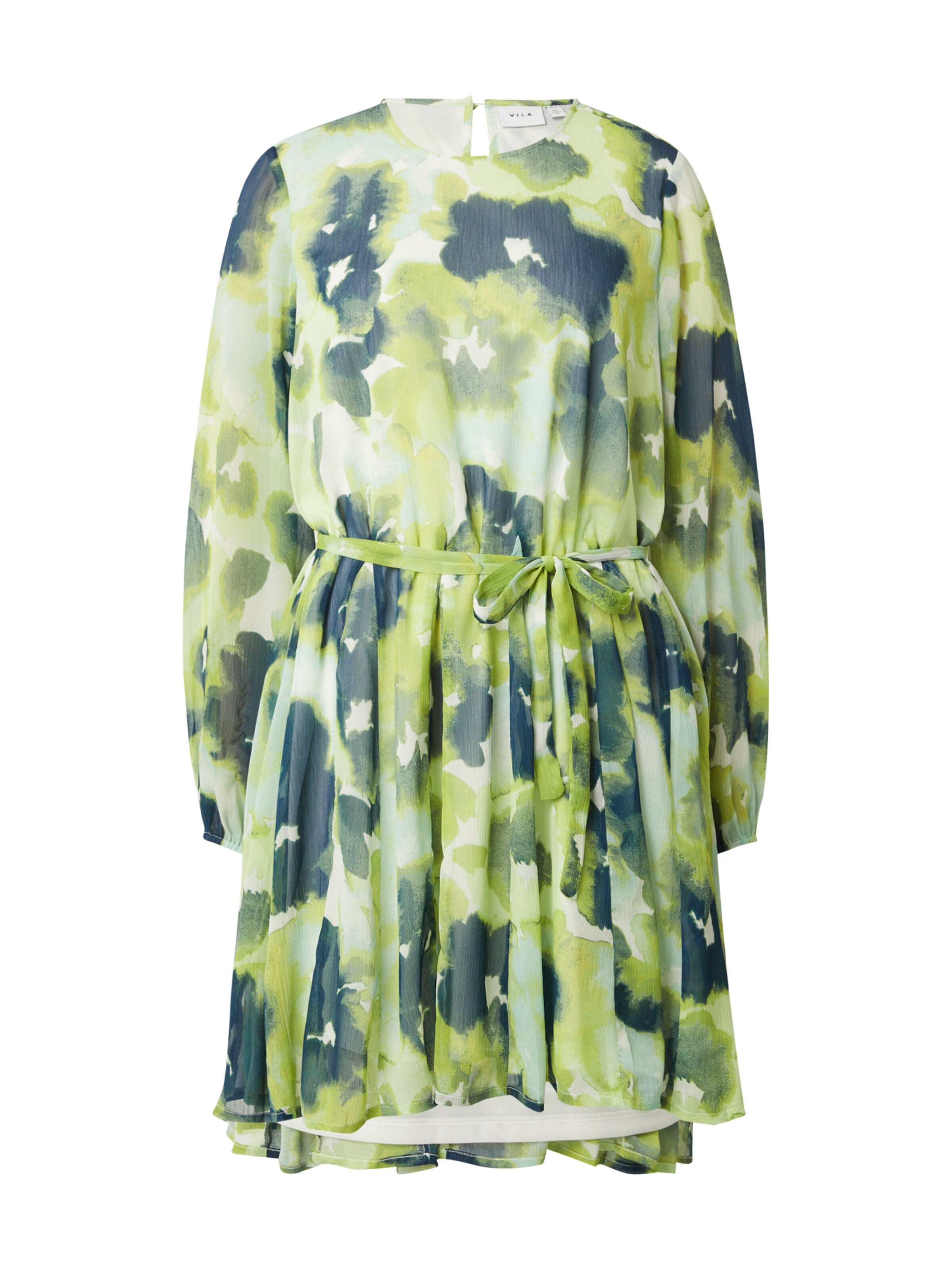 VILA Klänning 'FALIA ROA' i grön: framsida