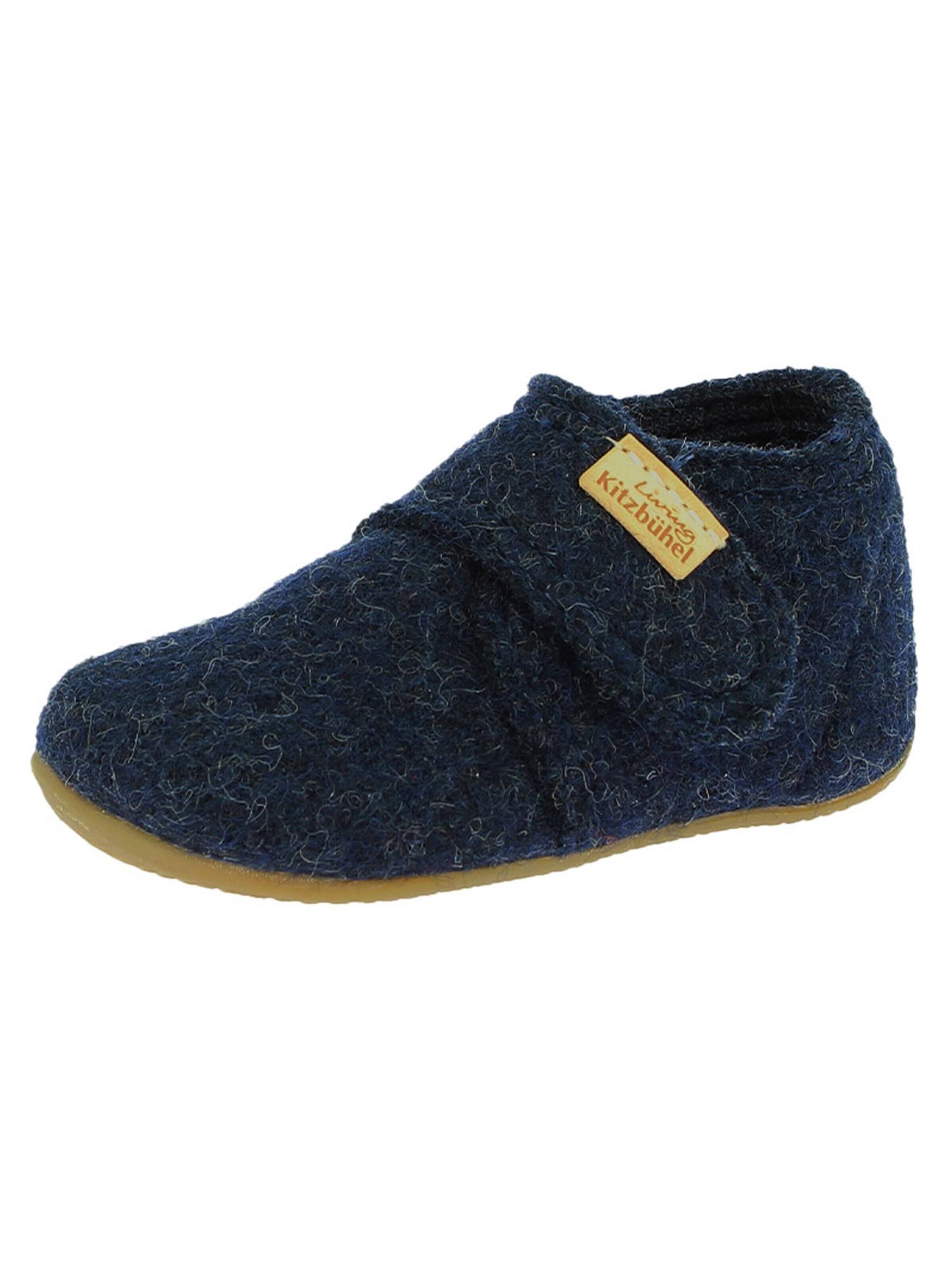 Living Kitzbühel Huisschoenen 'Schurwolle' in Blauw: voorkant