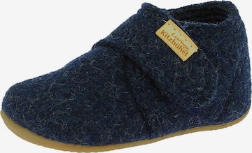 Living Kitzbühel Huisschoenen 'Schurwolle' in Blauw: voorkant