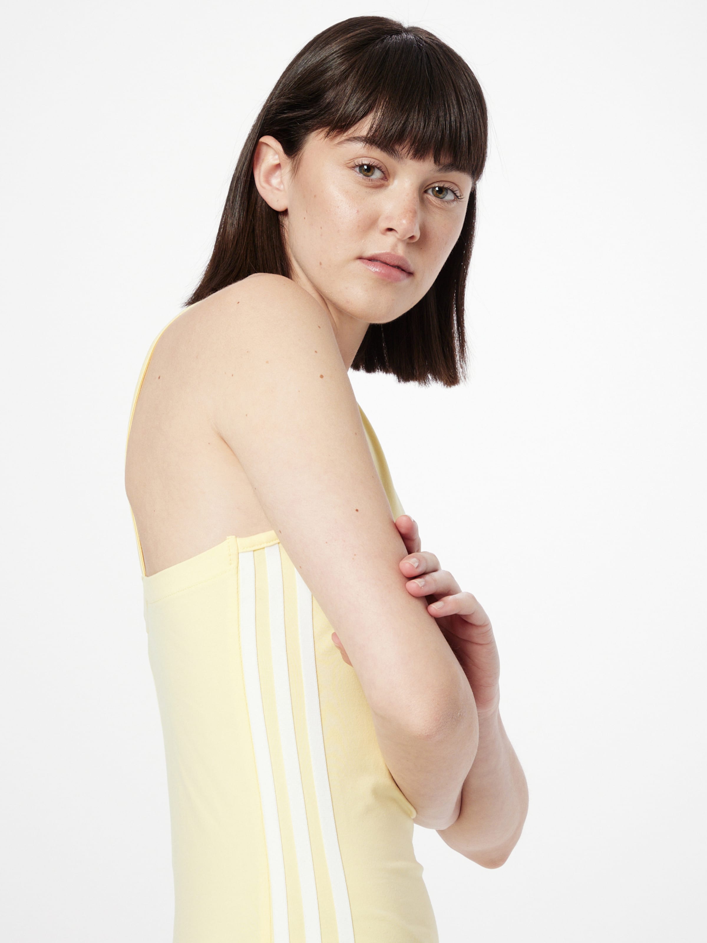 Adidas Originals Women s Sleeveless Dress with Logo White Mini Dresses