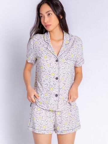 PJ Salvage Short Pajama Set ' Smiley ' in Beige