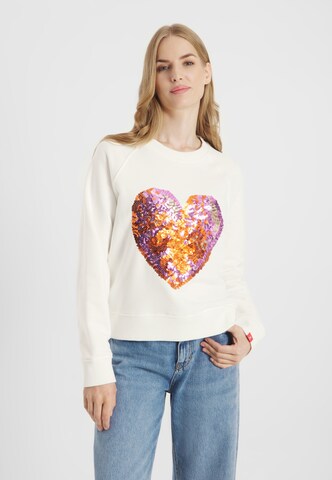 Frieda & Freddies NY Sweatshirt in Beige: front