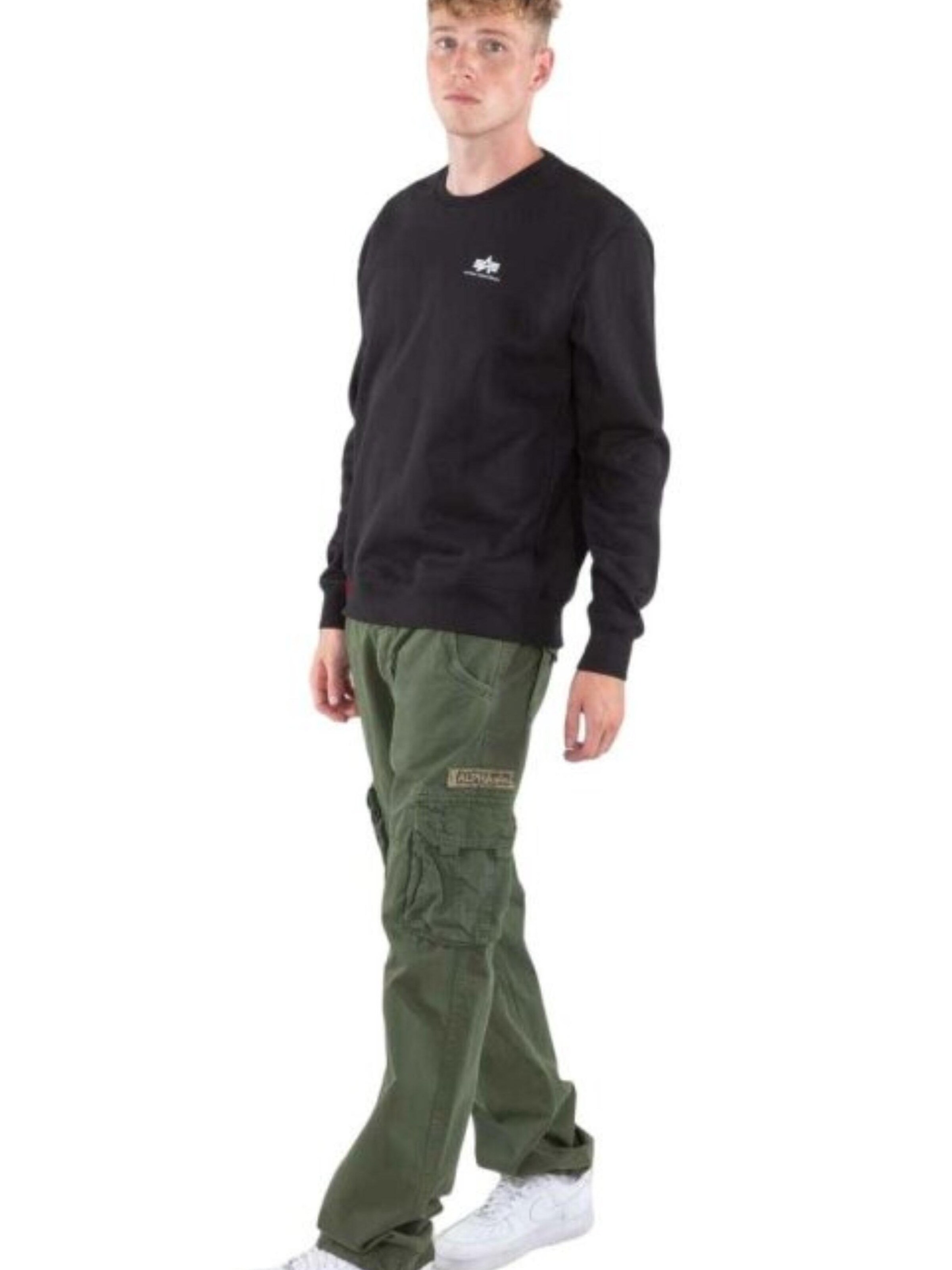 ALPHA INDUSTRIES Sweatshirt 'Basic' in Black