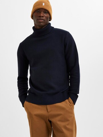 SELECTED HOMME Sweater 'SLHAxel' in Blue
