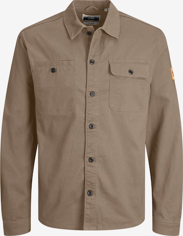 Jack & Jones Junior Regular fit Button Up Shirt 'COBEN' in Grey: front