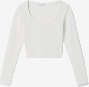 Bershka Shirt in Weiß: predná strana