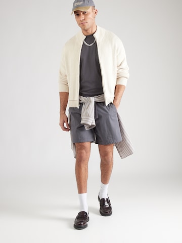 HOLLISTER - Loosefit Calças em cinzento