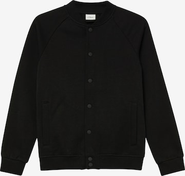 Veste de survêtement s.Oliver en noir : devant