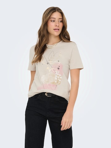 pilka ONLY Marškinėliai 'ONLKITA JANY': priekis