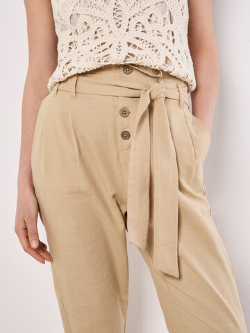 Effilé Pantalon à pince Apricot en gris