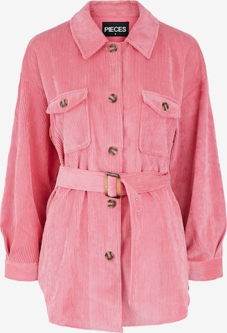 PIECES Between-Season Jacket 'Effi Selma' in Pink: front