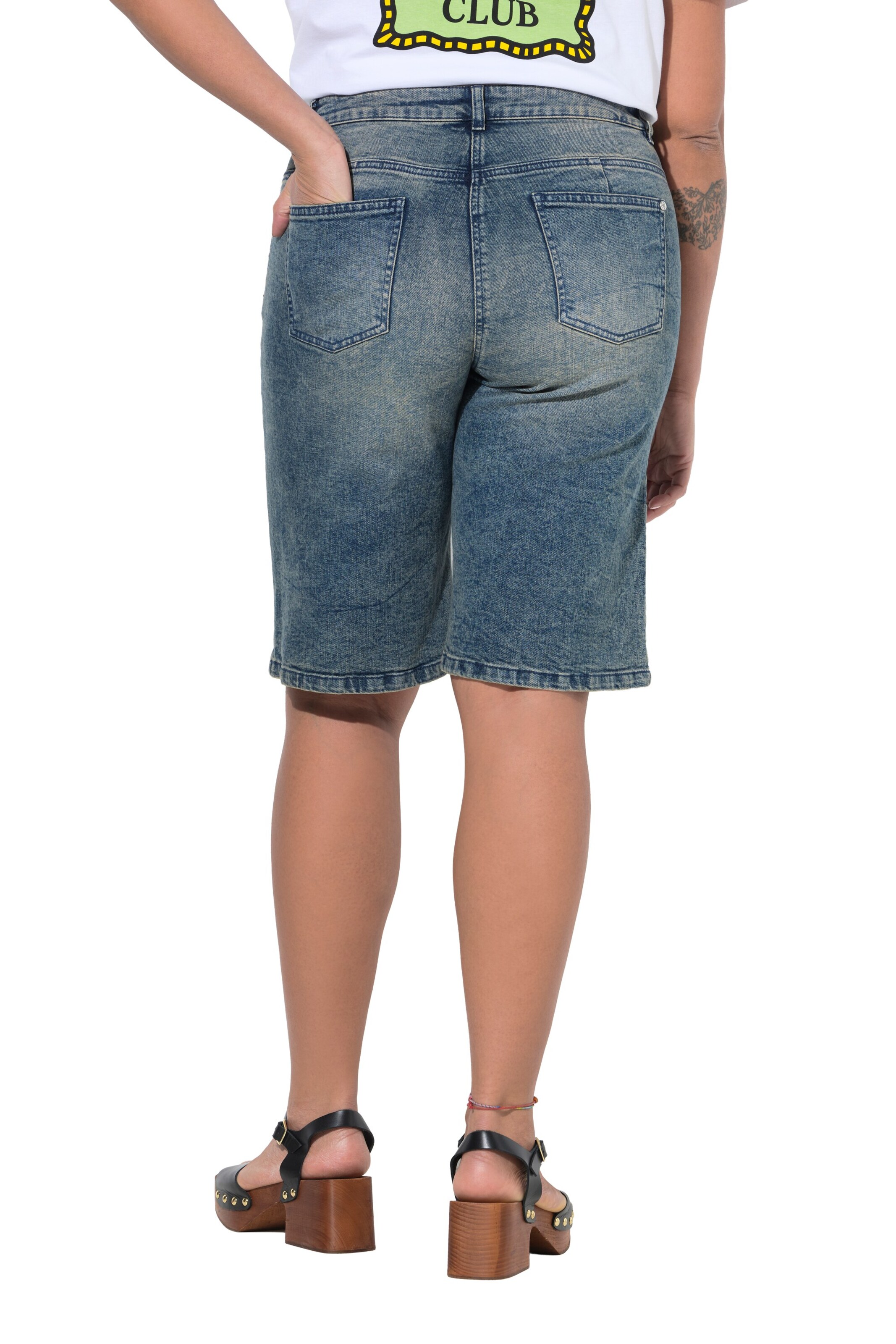 Angel of Style Wide Leg Jeans in Blau