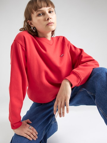 LEVI'S ® Sweatshirt 'Standard Crew' i röd