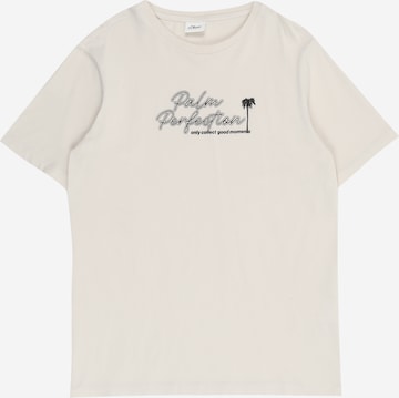 s.Oliver Shirt in Beige: voorkant