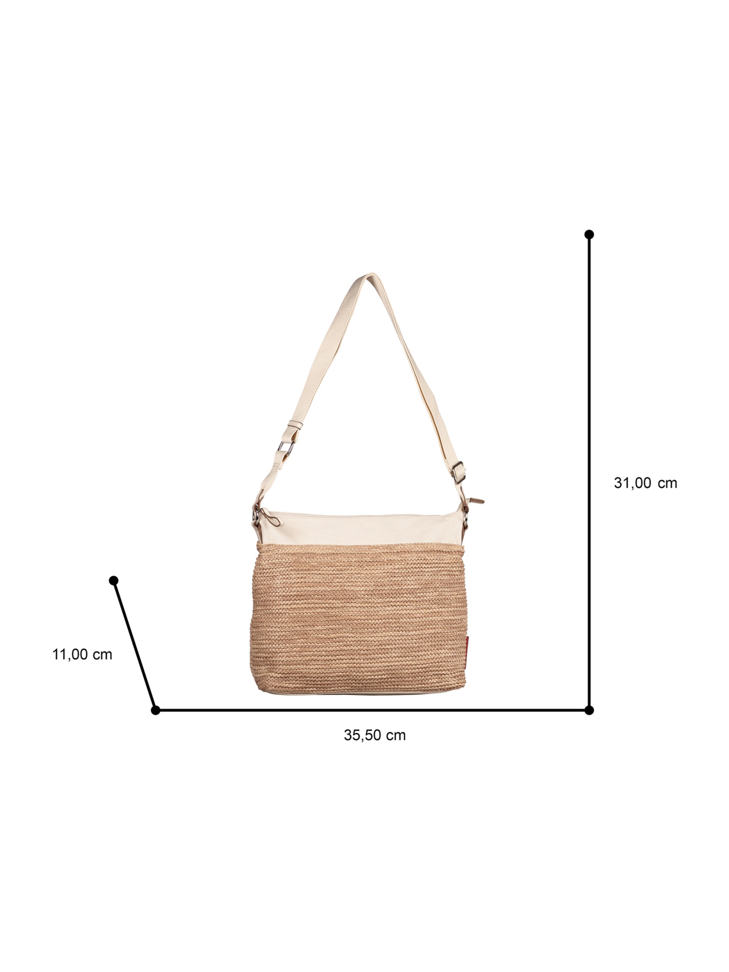 TOM TAILOR Õlakott 'Vicky', värv beež