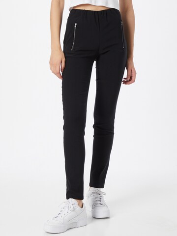 Masai Slim fit Trousers 'MAPearl' in Black: front