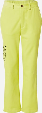 Smiles Boot cut Pants 'Lias' in Green: front
