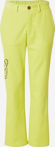 Smiles Boot cut Trousers 'Lias' in Green: front