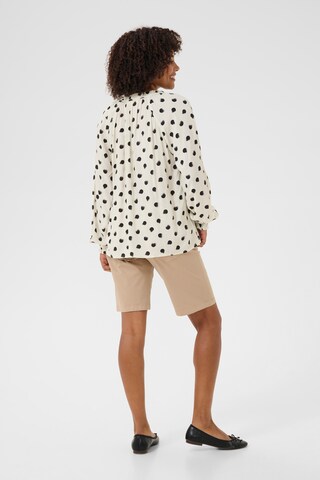 Chemisier 'Tiah' Cream en blanc