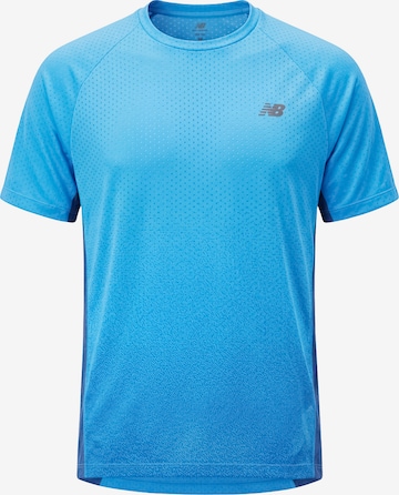 new balance Performance shirt in Blue: front