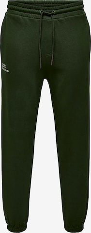 Effilé Pantalon Only & Sons en vert : devant