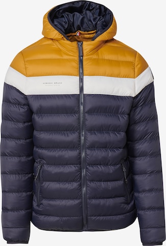 KOROSHI Between-season jacket in Blue: front