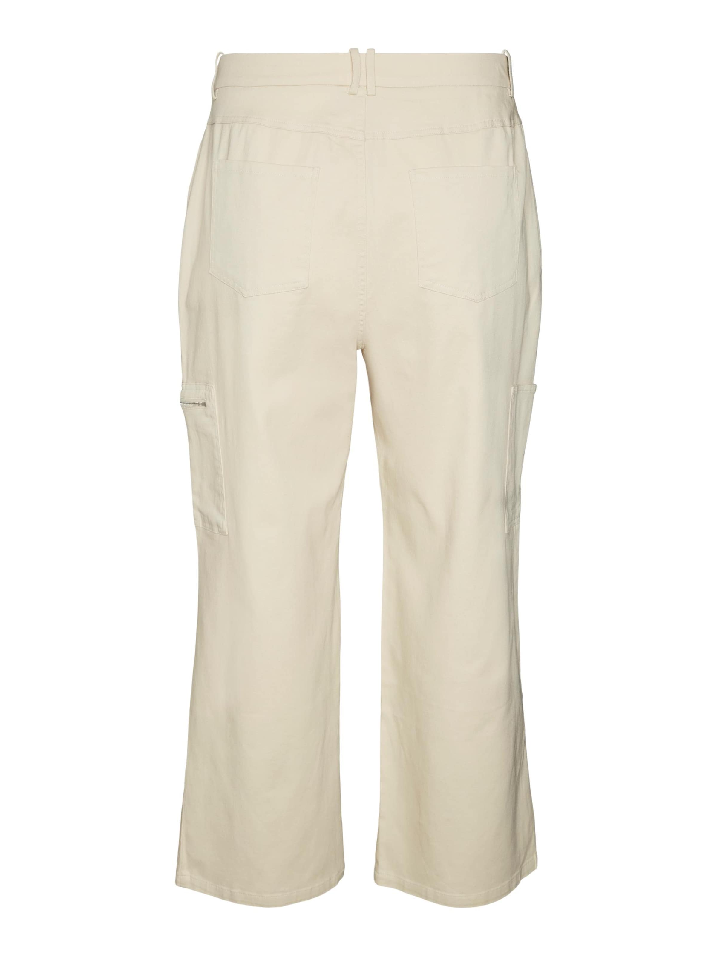 VERO MODABootcut/trapezice Cargo hlače 'Joann' - bež boja