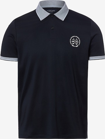 Andrew James Poloshirt in Blau: Vorderseite