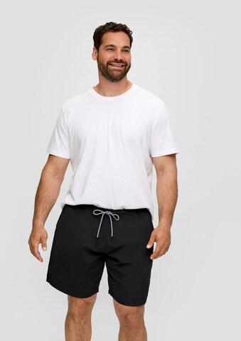 s.Oliver Men Big Sizes Board Shorts in Black