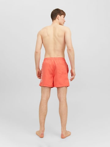 JACK & JONES Plavecké šortky 'Fiji' - oranžová