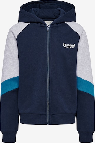 Hummel Zip-Up Hoodie in Blue: front