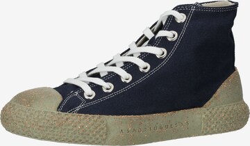 Asportuguesas Sneakers hoog in Blauw: voorkant