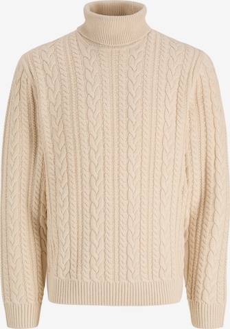 Jack & Jones Premium Sweater 'JPRBLucallun' in Beige: front