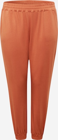 Tapered Pantaloni 'Naomi' di ABOUT YOU Curvy in arancione: frontale