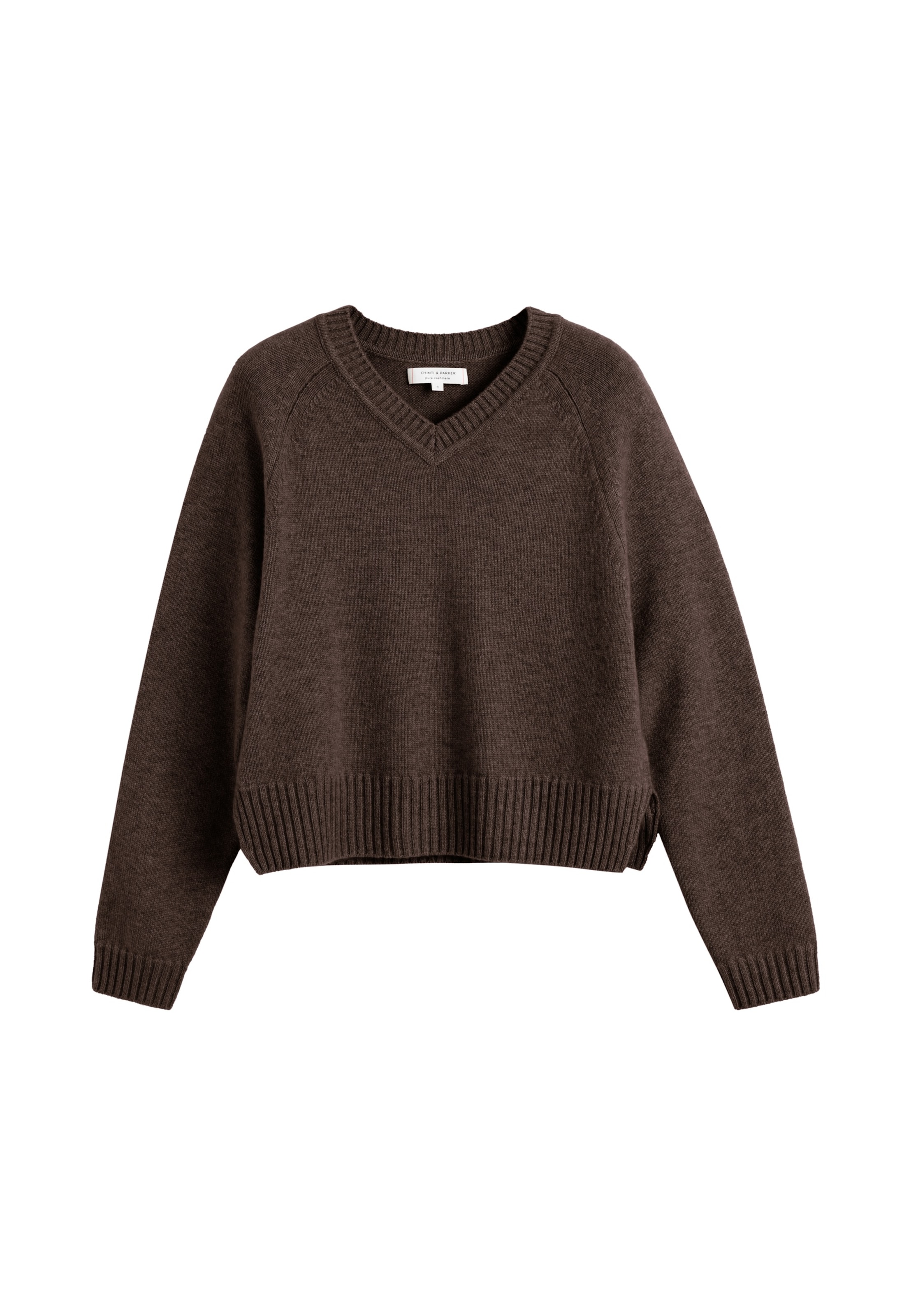 Chinti & Parker Svetr 'Pure Cashmere' – hnědá: přední strana