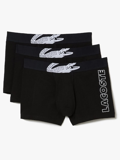 LACOSTE Шорты Боксеры в размере L в Черный меланж / Белый, Обзор товара
