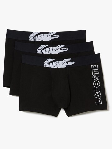 LACOSTE Шорты Боксеры в Черный: спереди