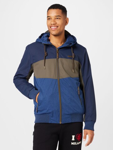 Ragwear Between-season jacket 'NOWY REMAKE' in Blue: front