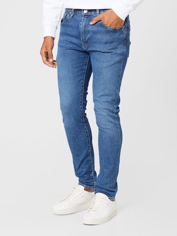 LEVI'S ® Tapered Jeans '512 Slim Taper' in Blauw: voorkant