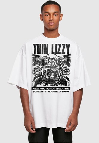 Merchcode Shirt 'Thin Lizzy - New Victoria Theatre' in White: front